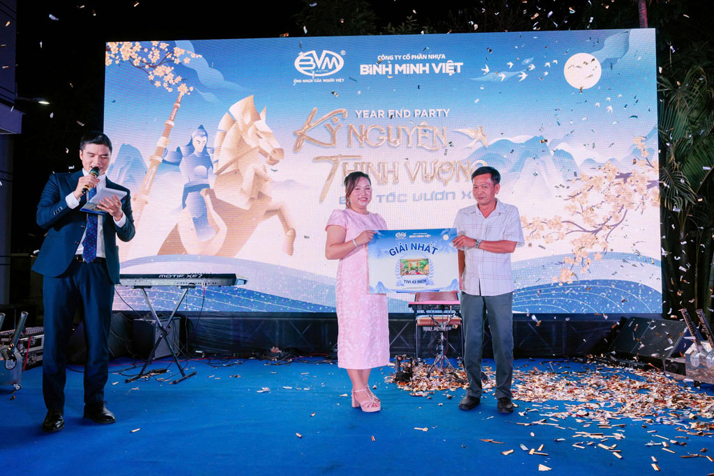 tat nien 2025 bmv tri an 2 - Bình Minh Việt Tổ Chức Tất Niên 2025 "Kỷ Nguyên Thịnh Vượng – Bứt Tốc Vươn Xa" - Công ty cổ phần Nhựa Bình Minh Việt