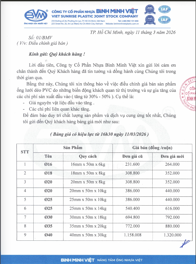 Screenshot 2026 03 16 at 14.51.16 - Công Ty Cổ Phần Nhựa Bình Minh Việt – Cập Nhật Bảng Giá Ống Lưới Dẻo PVC Tháng 3/2026 - Công ty cổ phần Nhựa Bình Minh Việt